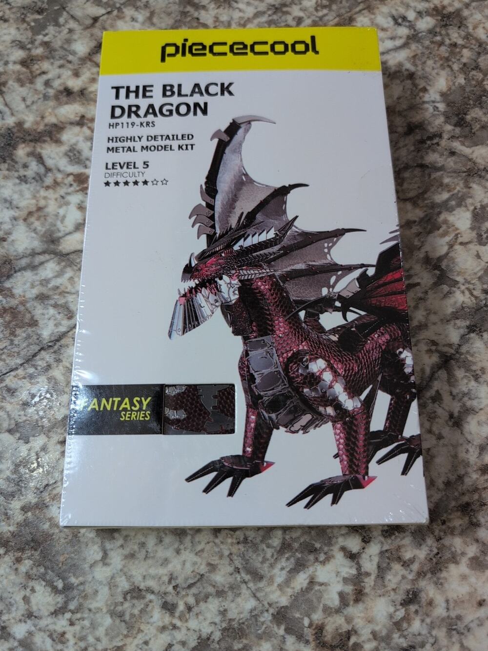 NEW‎ Piececool The Black Dragon Fantasy Series Metal Model Kit- New HP 119-KRS